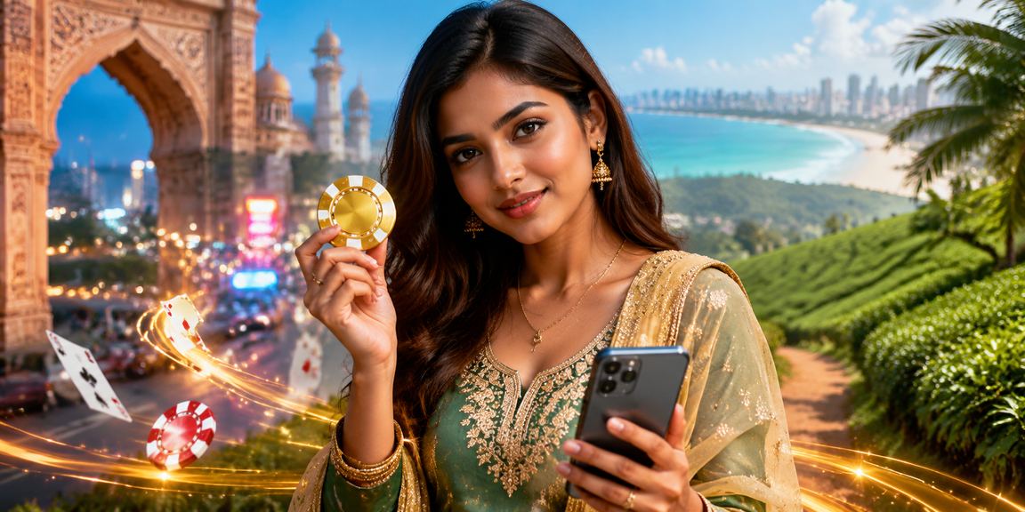 A user enjoying casino analysis on mobile at a tea estate in Cumilla