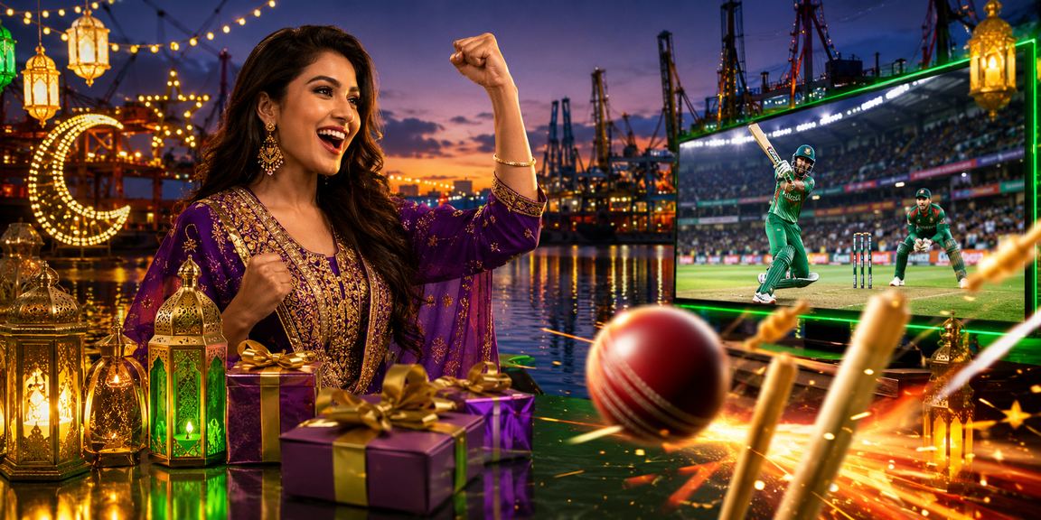 খুলনায় ঈদ উৎসবে ক্রিকেট বেটিং উপভোগ করছেন একজন তরুণ ব্যবহারকারী