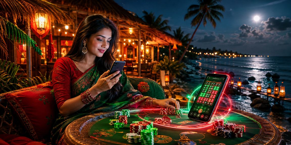 Enjoying nag888 Casino on Mobile at Saint Martin's Island on Pohela Boishakh